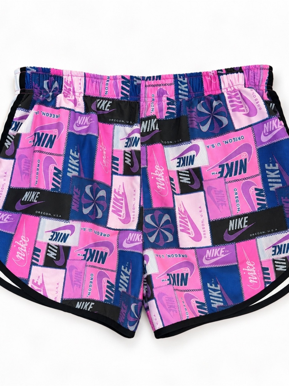 Nike Dri-FIT Tempo Patchwork Logo Running Shorts Large